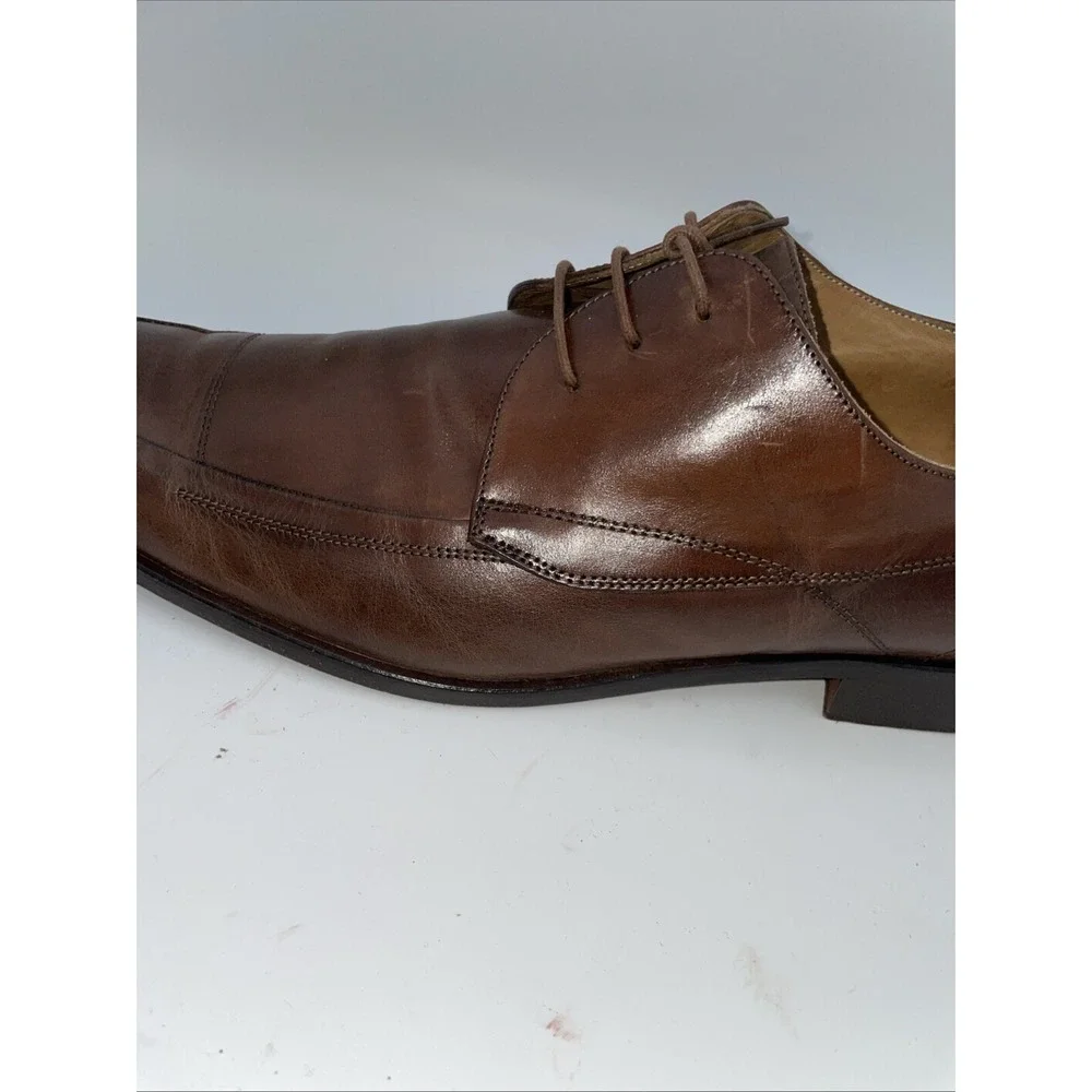 Mercanti Fiorentini Oxfords Apron Toe Shoes US 13 Brown‎ Leather ITALY